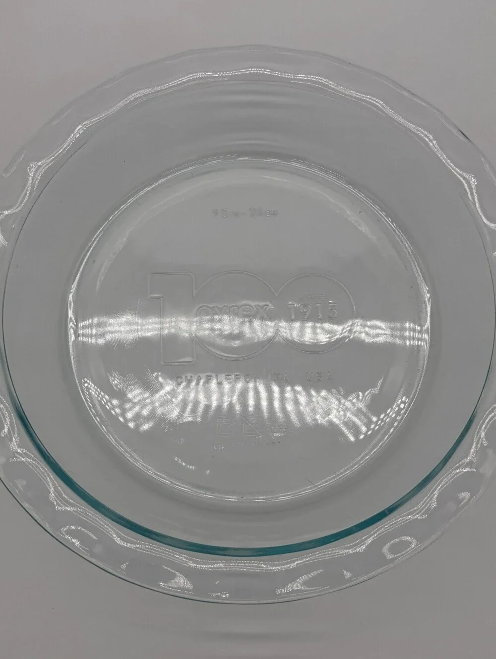Pyrex 100th-Anniversary Pie Plate 9.5